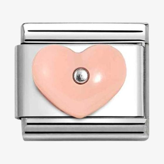 NOM PNK HEART - SILV SH - STONE SYMBOLS