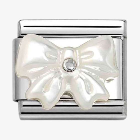 NOM MOP BOW - SILV SH - STONE SYMBOLS