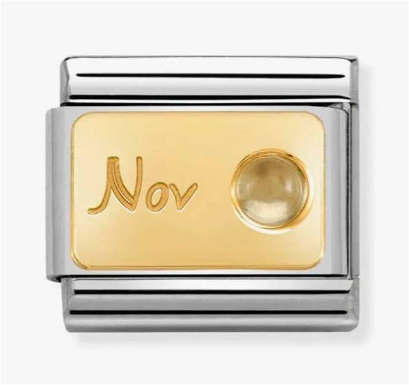 NOM NOVEMBER CITRINE GOLD - MONTH STONE