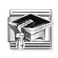 NOM BLK GRADUATION HAT SILV SH. - SYMBOLS