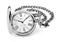 GENTS LIMIT WM RGP RND WHT DL. POCKET WATCH & CHAIN
