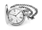 GENTS LIMIT WM RGP RND WHT DL. POCKET WATCH & CHAIN