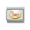 NOM GOLD PINK ROCKING HORSE - DAILY LIFE FUN