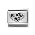 NOM AUNTIE HEART SILV SHINE - OXIDISED SYMBOLS