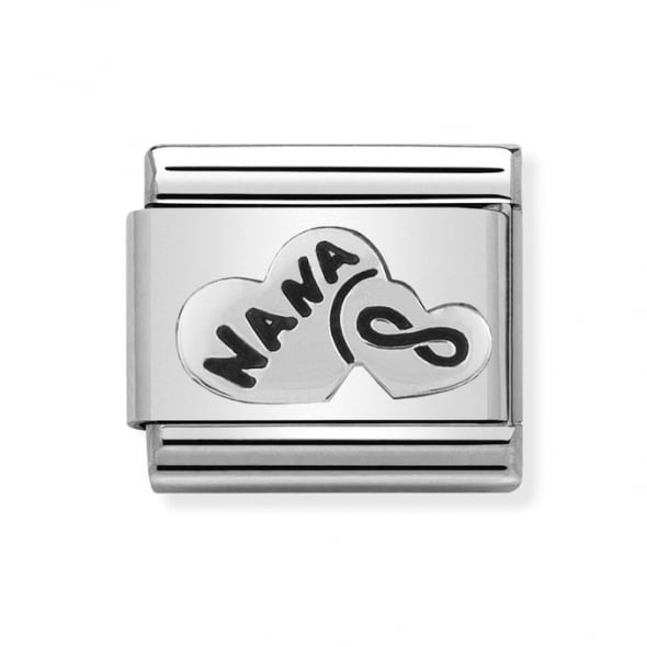 NOM NANA HEART SILV SHINE - OXIDISED SYMBOLS