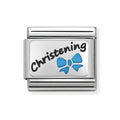 NOM BLUE CHRISTENING SILV SHINE - OXIDISE PLATES