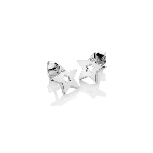 SILV STAR STUD HOT DIAMONDS AMULETS