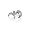 SILV CRESCENT EARRING HOT DIAMONDS MICRO B