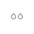SILV TEARDROP EARRINGS HOT DIAMONDS MICRO B