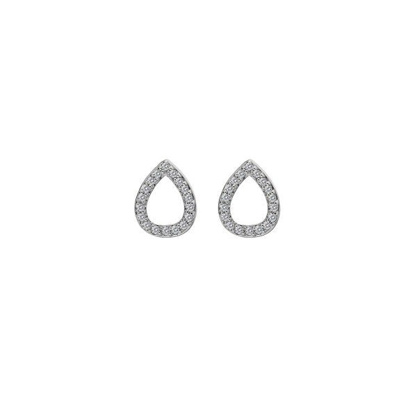 SILV TEARDROP EARRINGS HOT DIAMONDS MICRO B