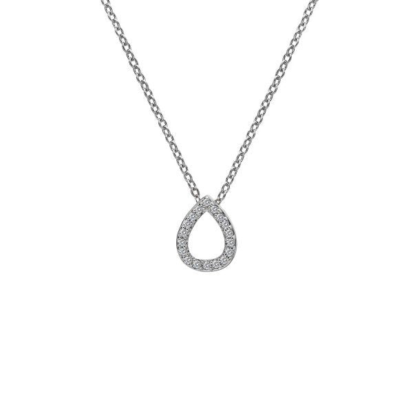 SILV TEARDROP PENDANT HOT DIAMONDS MICRO B