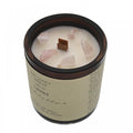 EAU SO "LOVED" CANDLE WITH ROSE QUARTZ & WOOD WICK