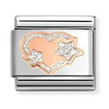 NOM ROSE GOLD HEART & STARS - SYMBOLS