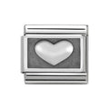 NOM SINGLE HEART SILV SHINE