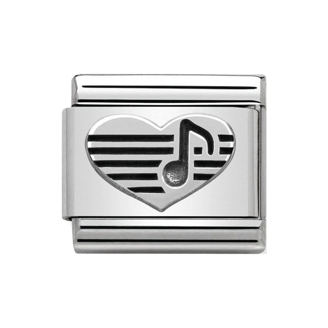 NOM HEART MUSICAL NOTE SILV SHINE - OXID SYMBOLS