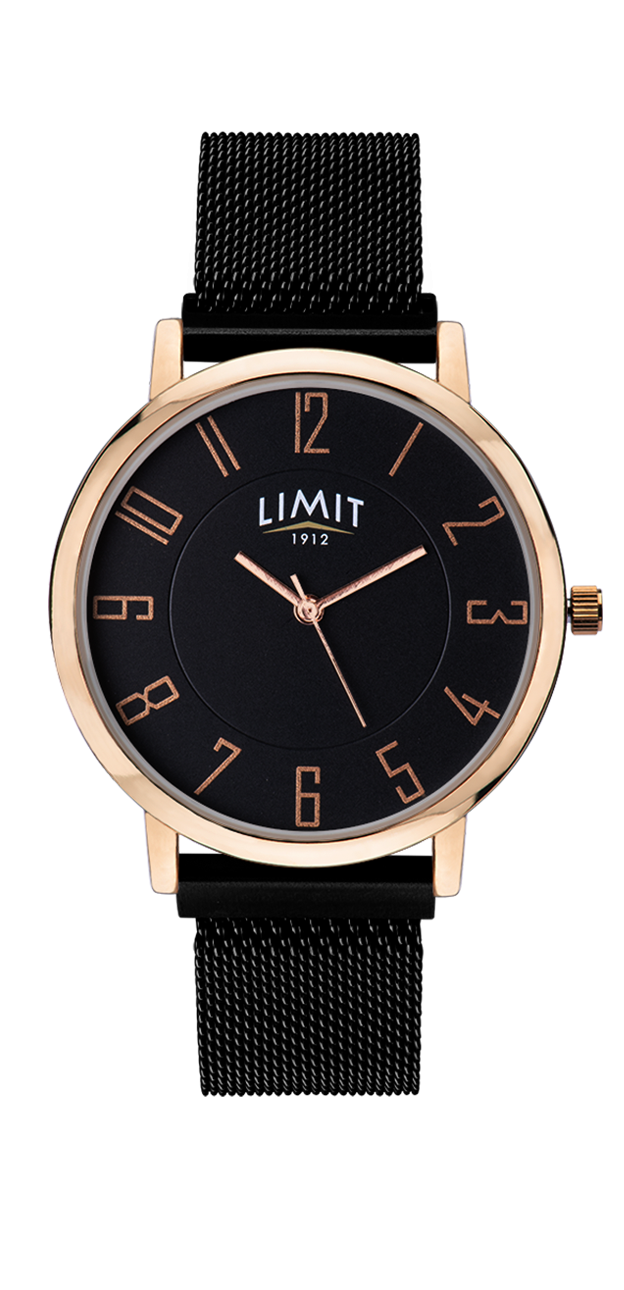 GNTS BLK RND BLK DL MAGNETIC CLASP MESH BW