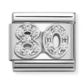NOM NUMBER 80 EIGHTY MULTI CZ SILV SHINE