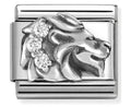 NOM SILV CZ LEO - ZODIAC RELIEF
