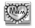 NOM HEART MUM SILV SH. - OXIDISED SYMBOL