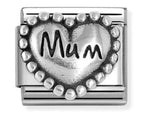 NOM HEART MUM SILV SH. - OXIDISED SYMBOL