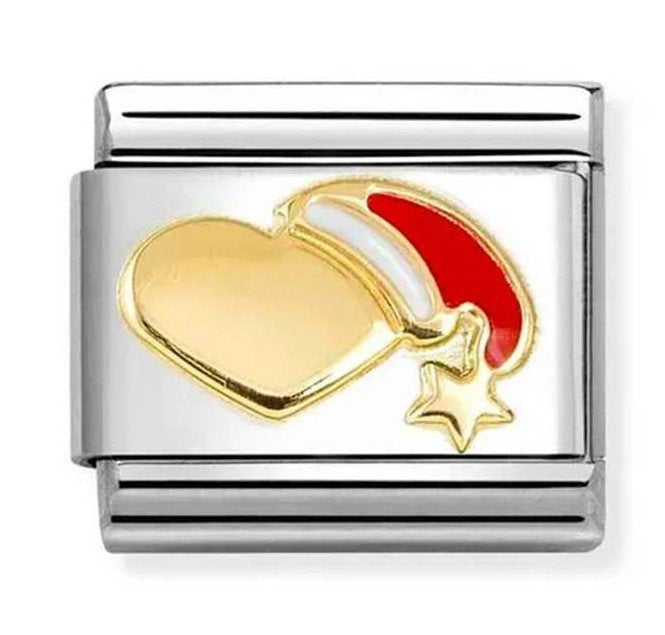 NOM HEART WITH RED HAT - CHRISTAMS