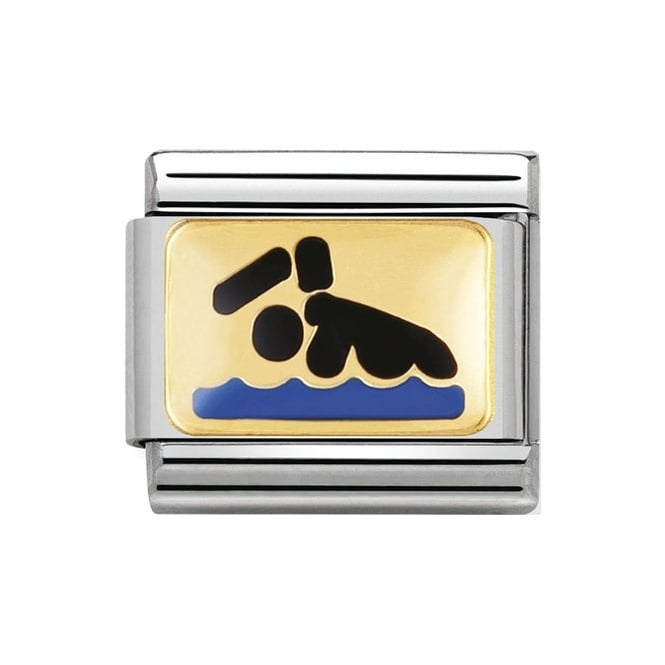 030287/01 SWIMMING ENAMEL CHARM - SPORTS