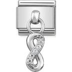 NOM CZ INFINITY SIGN DANGLE - CHARMS