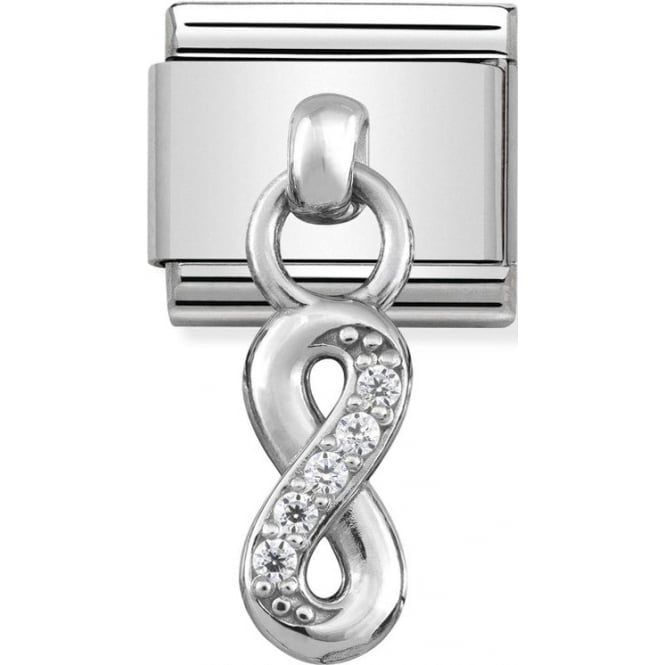 NOM CZ INFINITY SIGN DANGLE - CHARMS
