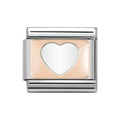 NOM ROSE GOLD PLATE HEART