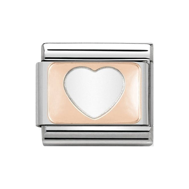 NOM ROSE GOLD PLATE HEART