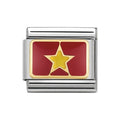 NOM VIETNAM ENAMEL - ASIA FLAGS