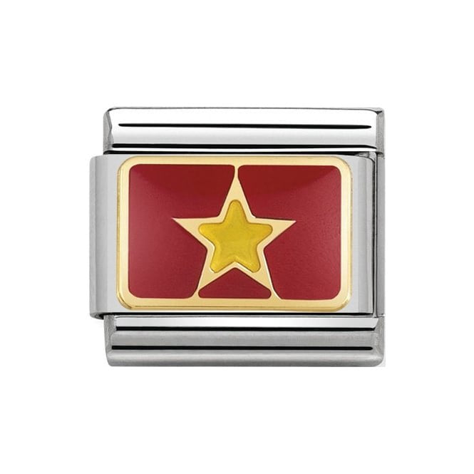NOM VIETNAM ENAMEL - ASIA FLAGS