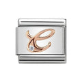 NOM LETTER C CZ ROSE GOLD