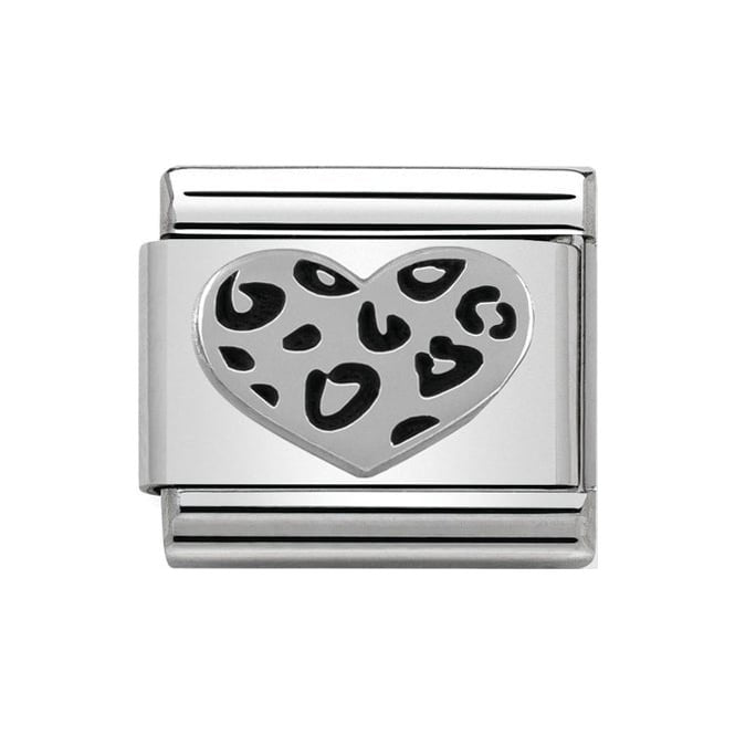 NOM LEOPARD HEART SILV SHINE - OXID SYMBOLS