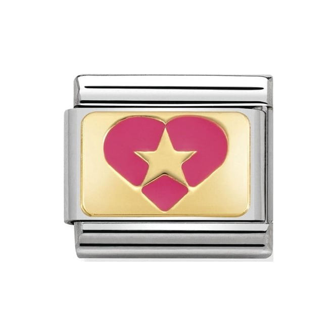 NOM HEART FUCHSIA STAR - PLATES