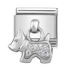NOM CZ DOG DANGLE - CHARMS