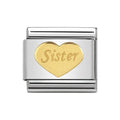 NOM HEART SISTER GOLD - SYMBOLS