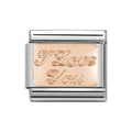 NOM I LOVE YOU 9CT ROSE GOLD