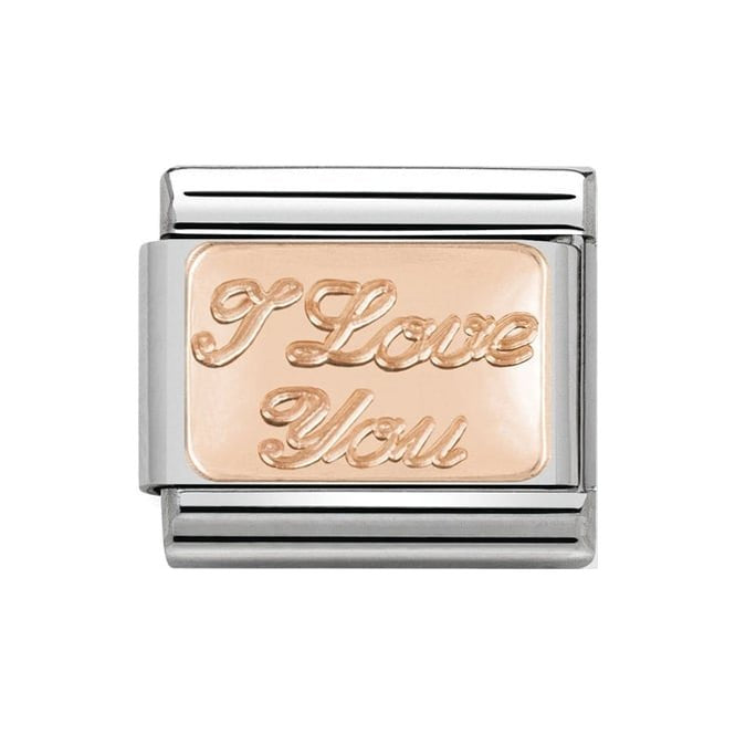 NOM I LOVE YOU 9CT ROSE GOLD