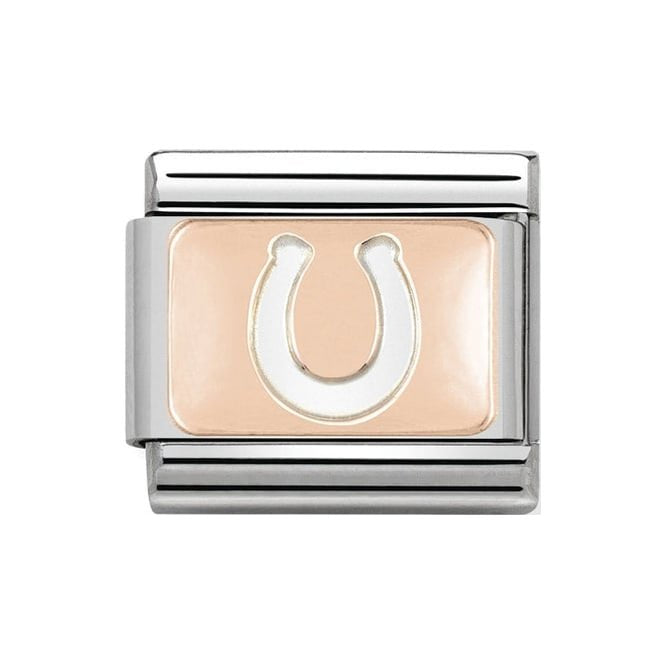 NOM ROSE GOLD PLATE HORSESHOE