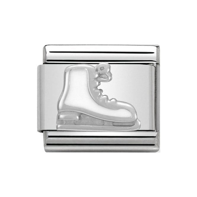 NOM WHITE ICE SKATE SILV SHINE - CHRISTMAS