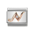 NOM LETTER N CZ ROSE GOLD