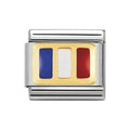 NOM FRANCE ENAMEL - EUROPE FLAGS