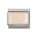 NOM ROSE GOLD PLATE RIBBON BOW
