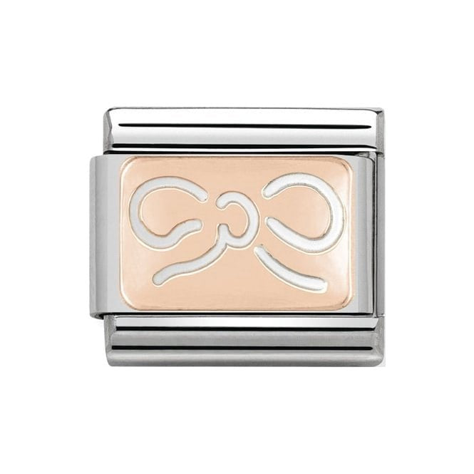 NOM ROSE GOLD PLATE RIBBON BOW