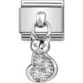 NOM CZ CAT DANGLE - CHARMS