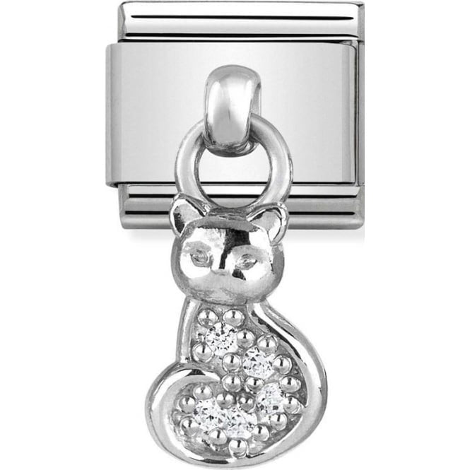 NOM CZ CAT DANGLE - CHARMS