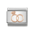 NOM ROSE GOLD WEDDING RINGS