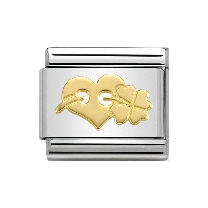 HEART & CLOVER CHARM