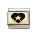 NOM HEART BLACK STAR - PLATES